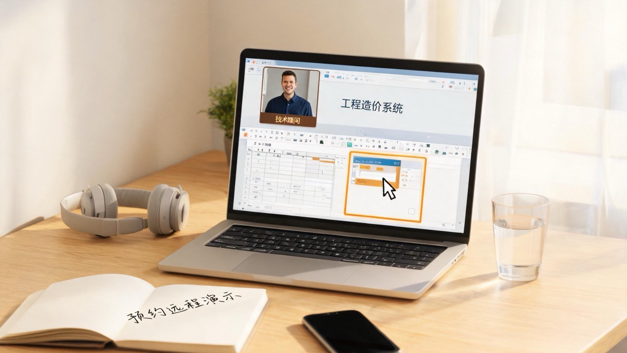 远程演示预约 - 工程造价软件在线视频演示，技术顾问一对一指导
